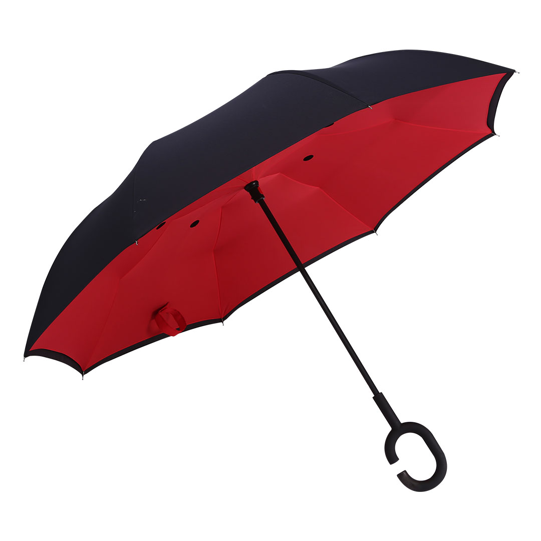 Regenschirm mit Doppelwänden und manueller Öffnung